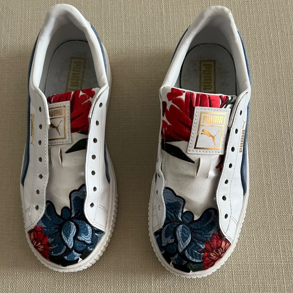 Puma flower shoes